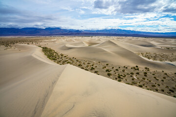 mesquite flat sand dunes in death valley national park in california, usa