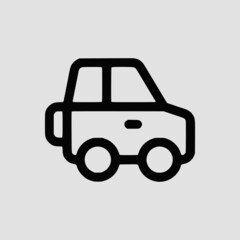 Vector Illustration of A Vehicle SUV Icon | Vector Line Icon | Vehicle Vector Icon | Single Vector Icon