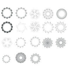 Halftone dots in circle form. round logo . vector dotted frame . design element