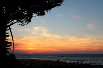 Tramonto sul mare