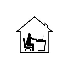 Work from home logo.