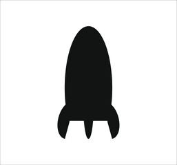 space rocket icon. illustration for web and mobile design.