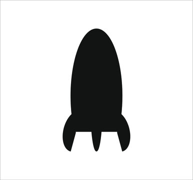 space rocket icon. illustration for web and mobile design.