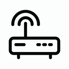 modem wifi icon vector sign isolated for graphic