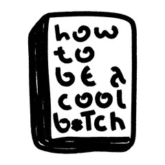 Black grunge funny concept inspirational quote isolated on white background, brush typography for poster, t-shirt or card. Vector calligraphy art.