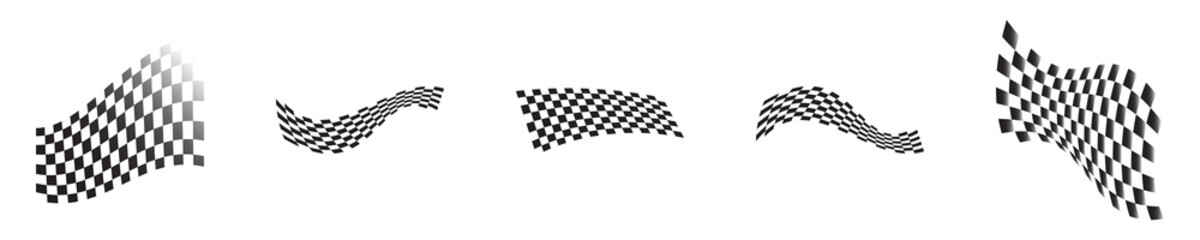 Race flag design vector illustration. Modern template