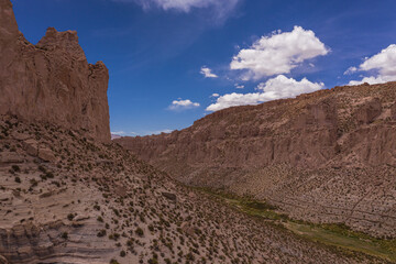 Aerial at Inca Canyon - South of Bolivia.