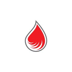Blood ilustration logo vector