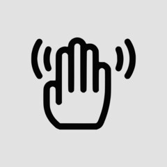 Vector Illustration of A Touch Gestures Touch Icon | Vector Line Icon | Touch Gestures Vector Icon | Single Vector Icon