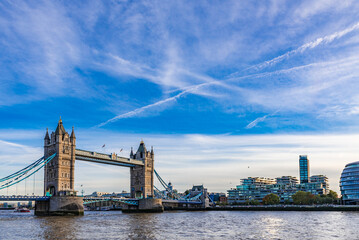 Fototapeta na wymiar Tower Bridge in London, United Kingdom.