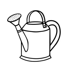  Garden watering can for watering plants. watering can for watering plants.Vector illustration in the Doodle style.