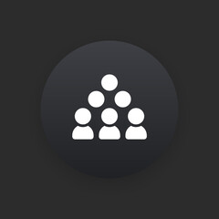 Team -  Matte Black Web Button