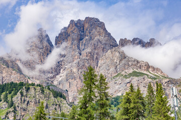 Monte Cristallo in Dolomites, Italy