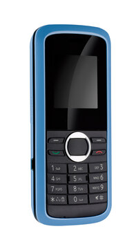  telefono celular antiguo azul . old blue cell phone
