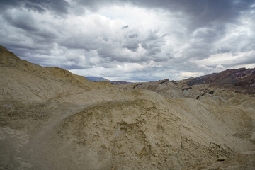 hikink the golden canyon - gower gulch circuit in death valley, california, usa