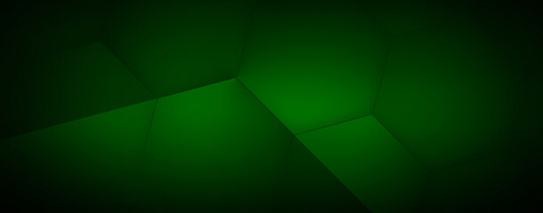 Dark green abstract background for wide banner