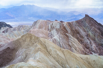 hikink the golden canyon - gower gulch circuit in death valley, california, usa