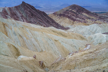 hikink the golden canyon - gower gulch circuit in death valley, california, usa