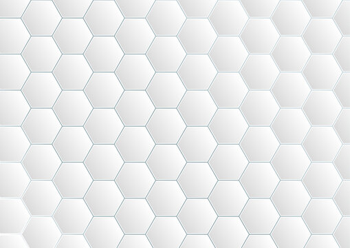 Hexagon pattern grid background vector illustration for abstract modern futuristic design. © Quality Stock Arts