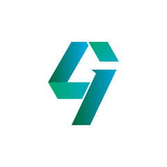 4G ICON LOGO  DESIGN. GOOD USE FOR FINTECH COMPANY, BUSINESS BRANDING IDENTITY.