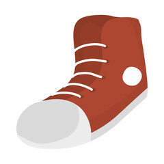 Isolated red shoe icon vector design