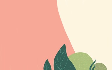 Abstract background with leaves, nature landscape background 