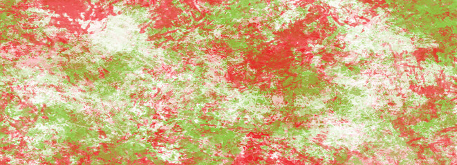 Banner with Red, White and Green Paint Splashes