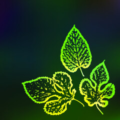 Abstract background of green leaves. Wallpaper.Eps10