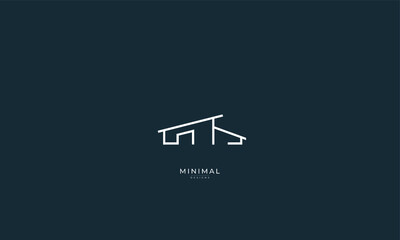 A minimal line art house logo