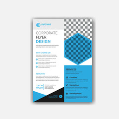 Obraz premium Creative Flyer Design, Business Brochure. Flyer Design. Leaflets a4 Template. leaflet design, Cover Book, corporate flyer design, Magazine. Annual Report Vector illustration, Modern flyer.