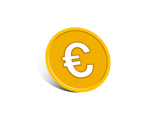 Illustration of euro coin　ユーロコインのイラスト