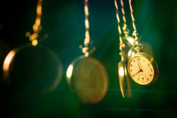 Time, watch, clock, vintage background