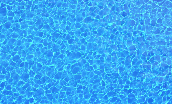 Swimming pool water background. Summer vacation concept. Top view