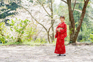 着物姿の女性