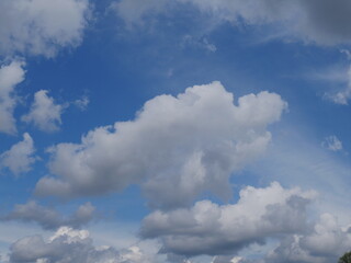 blue sky with clouds
