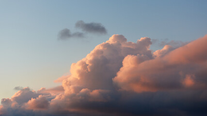 red clouds in the sky