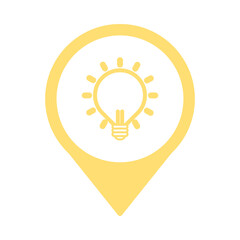 bulb light idea isolated icon