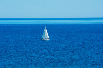 Fototapeta premium sailboat on the sea