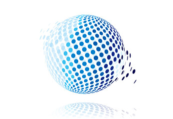 球体　ドットパターン