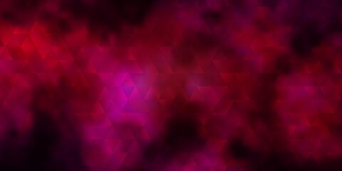 Obraz na płótnie Canvas Light Pink vector texture with triangular style.