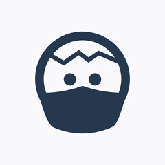 Face with medical mask line vector icon. Corona virus vector symbol. Pandemic protective icons set for web design. Healthcare people flat icon for app design. Covid-19 minimal flat linear icons