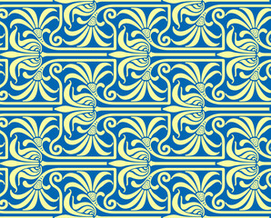 abstract seamless pattern with lines in ar-deco style
