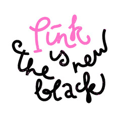 Obraz premium Black grunge funny concept inspirational quote isolated on white background, brush typography for poster, t-shirt or card. Vector calligraphy art.