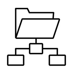 folder document line style icon