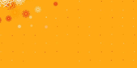 Light Red, Yellow vector texture with memphis shapes.