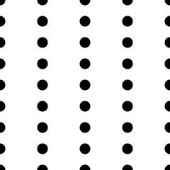 Dots seamless pattern. Circles ornament. Dot shapes motif. Circle forms backdrop. Rounds background. Dotted wallpaper. Digital paper, textile print, web design, abstract image. Vector illustration.