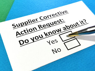 Obraz premium Questionnaire about electronics.