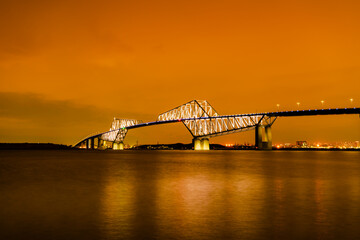 東京ゲートブリッジの夕景