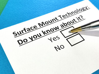 Questionnaire about electronics.
