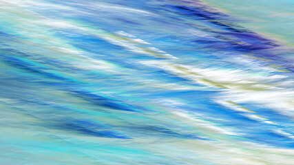 Panele Szklane  Streszczenie fantastyczne niebieskie chmury. Fraktal kolorowe tło. Sztuka cyfrowa. renderowania 3D.